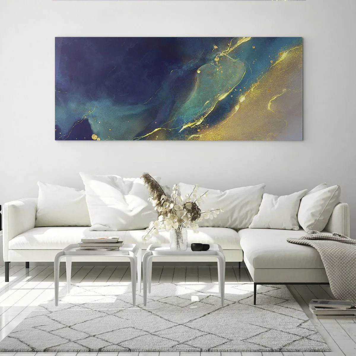 Schilderen op glas - De gouden poel - 120x50 cm