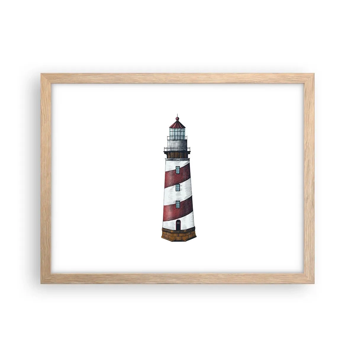 Een poster in een licht eiken lijst - Altijd op zijn hoede - 40x30 cm