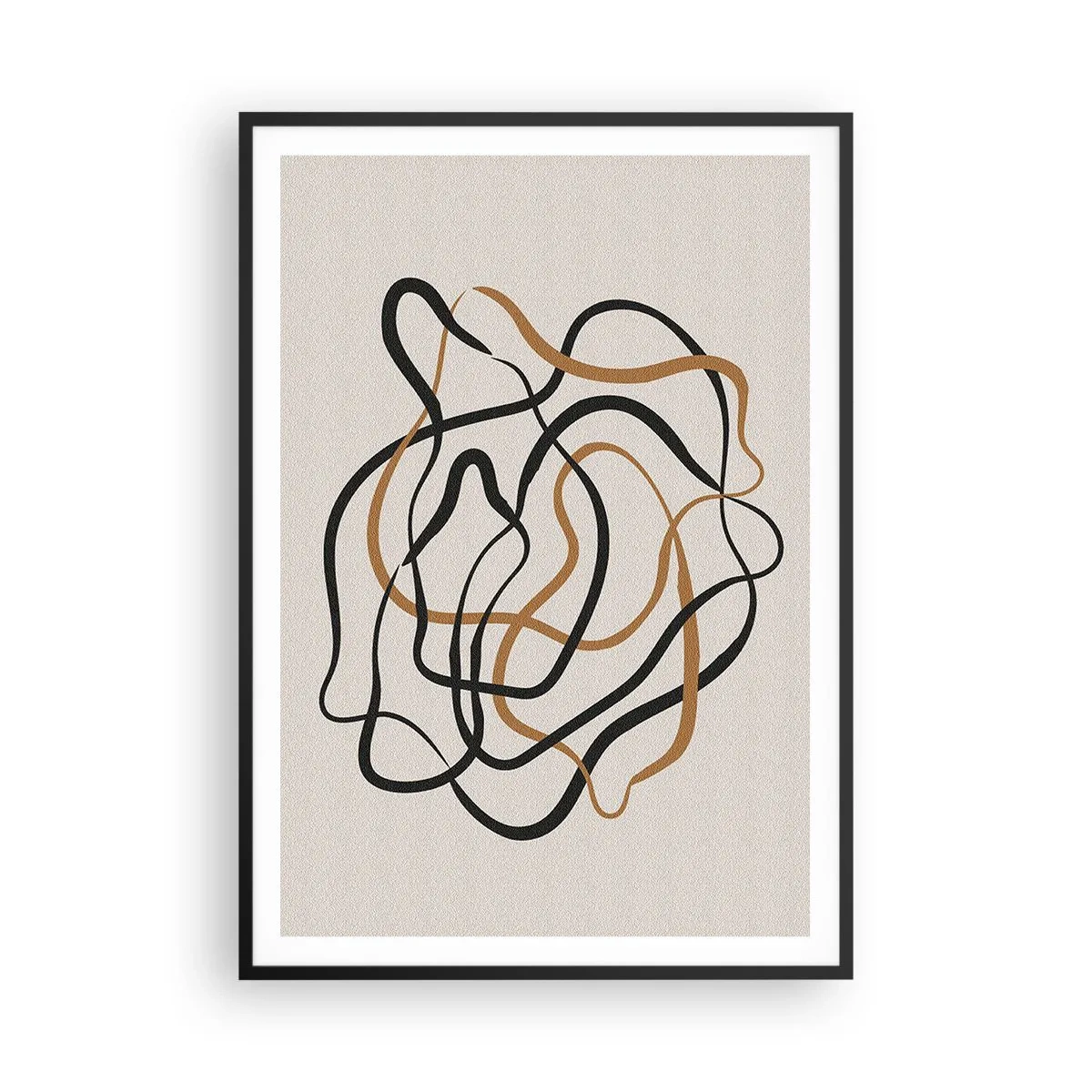 Poster in een zwarte lijst - Alles ging mis - 70x100 cm