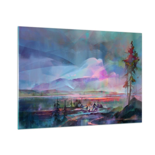 Schilderen op glas - Onder een welwillende hemel - 100x70 cm