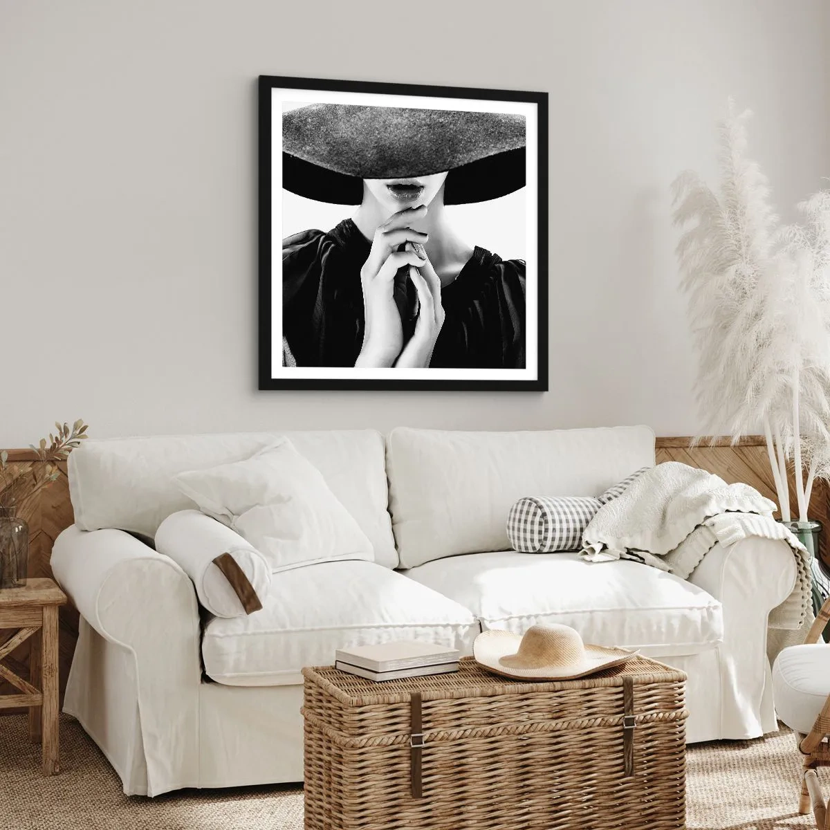 Poster in een zwarte lijst - Verborgen schoonheid - 30x30 cm