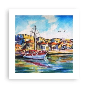 Poster - Regenboogmiddag - 40x40 cm