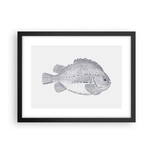 Poster in een zwarte lijst - Voor het album van de natuuronderzoeker - 40x30 cm