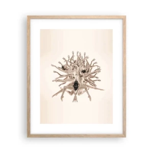 Een poster in een licht eiken lijst - Bloeiend in dans - 40x50 cm
