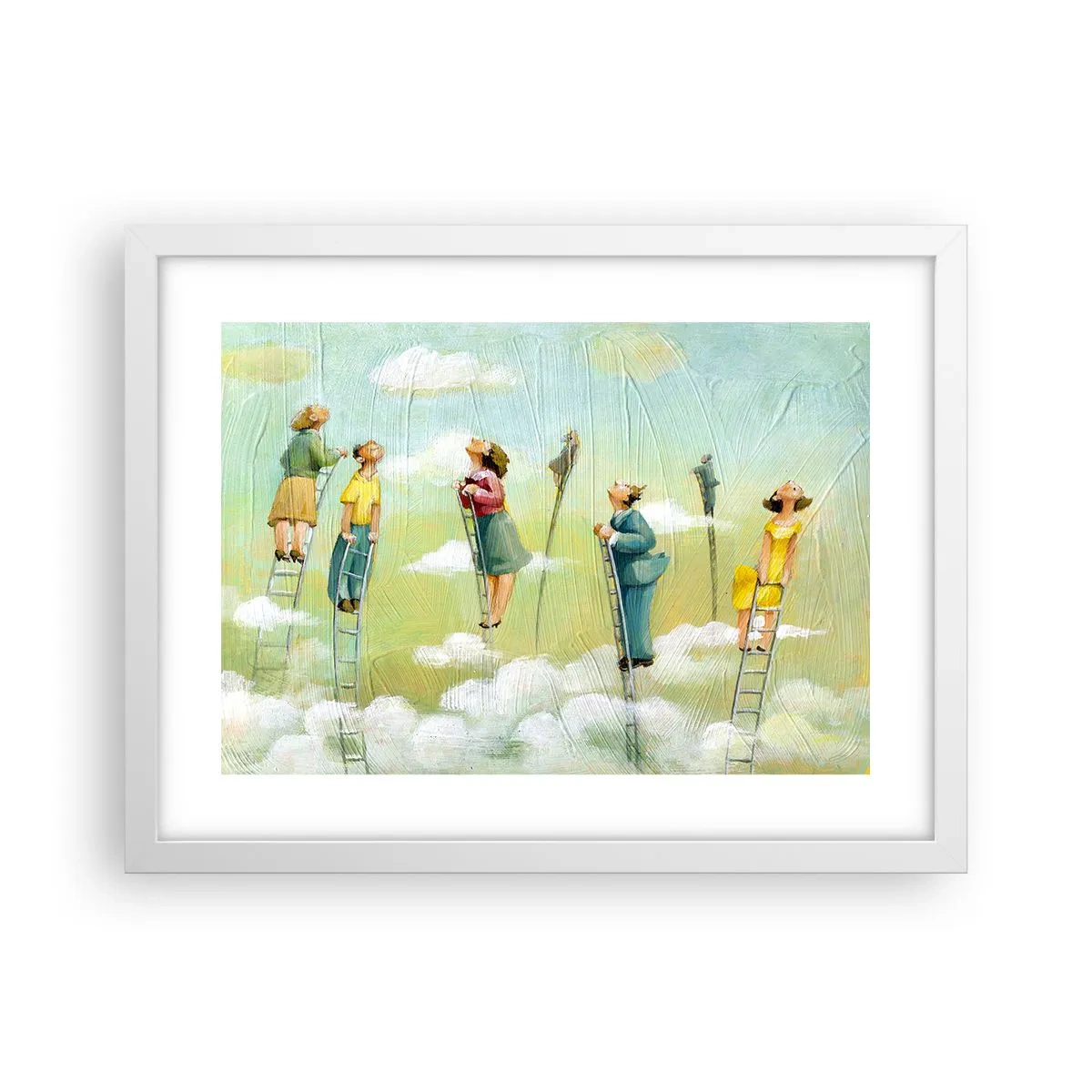 Poster in een witte lijst - Achter je droom - 40x30 cm