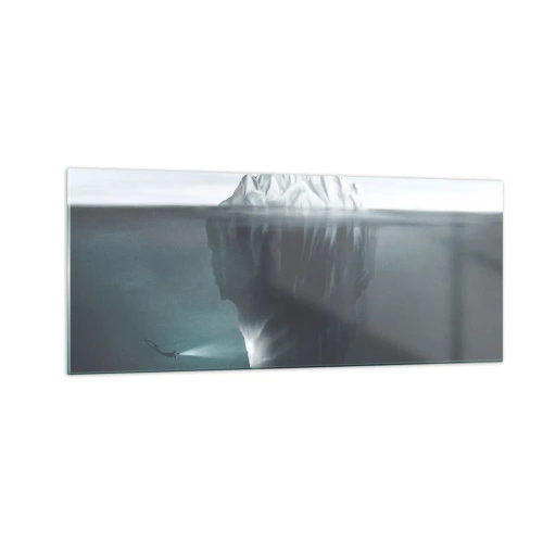 Schilderen op glas - Onderwater mysterie - 100x40 cm