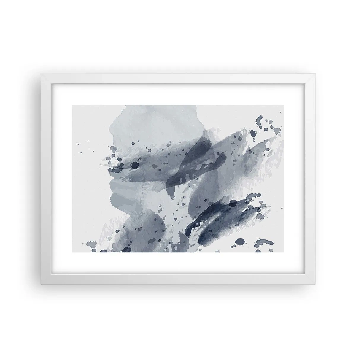Poster in een witte lijst - Een onderzoek naar de aard van water - 40x30 cm
