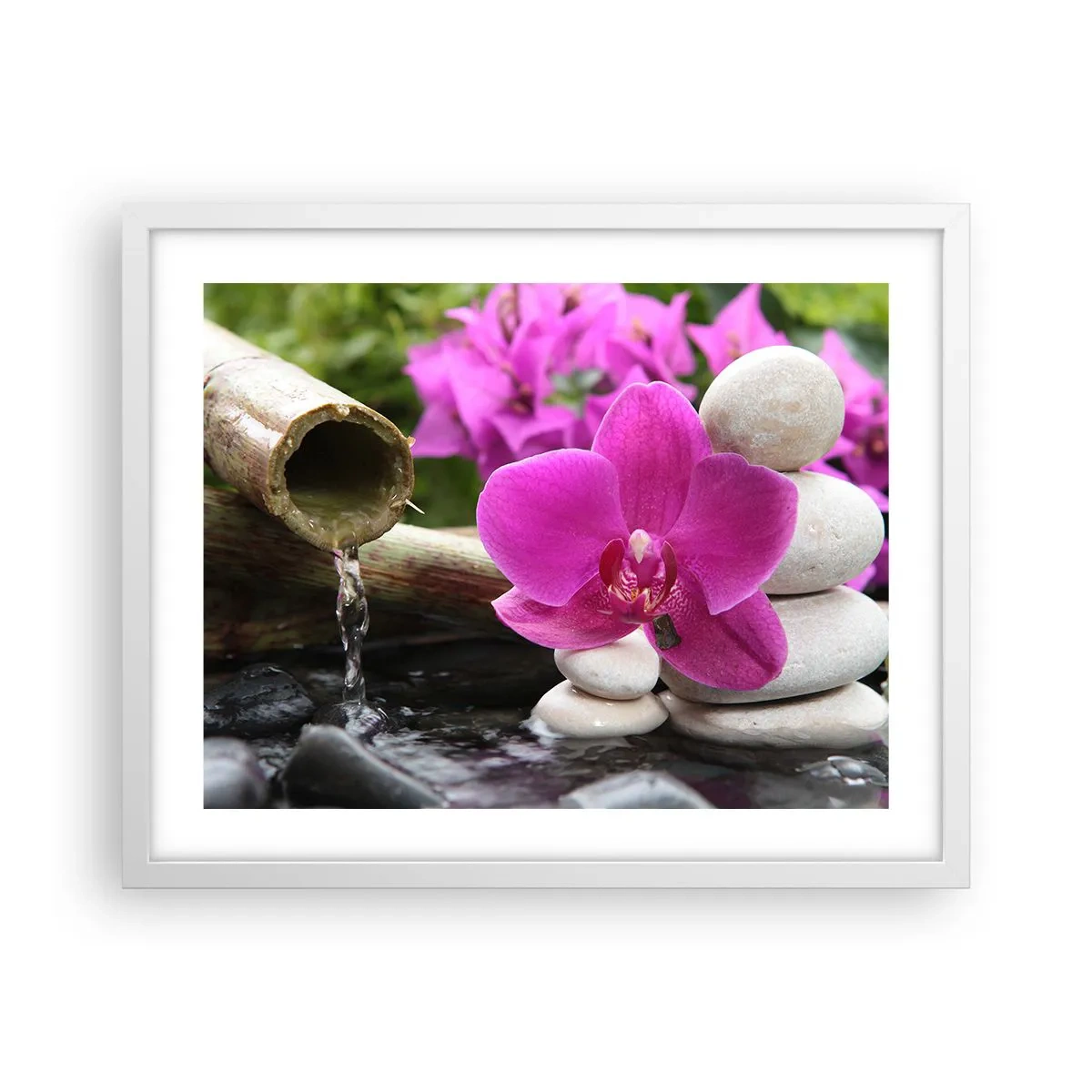 Poster in een witte lijst - Je bent al aan het rusten - 50x40 cm