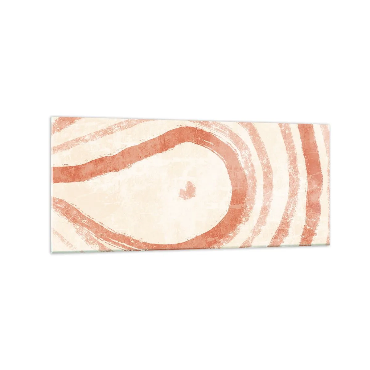 Schilderen op glas - Koraalcirkels – compositie - 120x50 cm