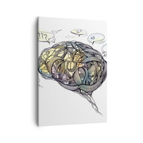 Schilderen op canvas - Mens - een groot mysterie - 50x70 cm