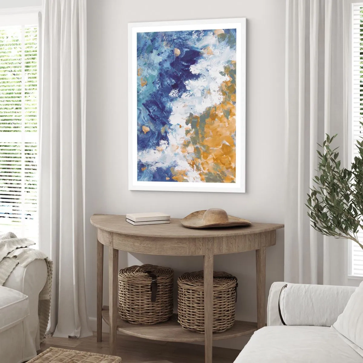 Poster in een witte lijst - Dans der Elementen - 30x40 cm