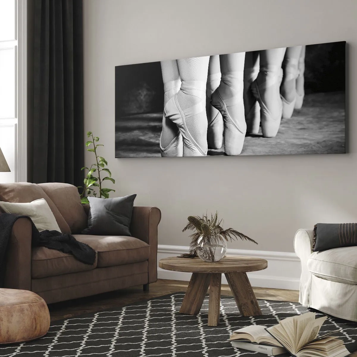 Schilderen op canvas - Samen, lichtjes - 100x40 cm