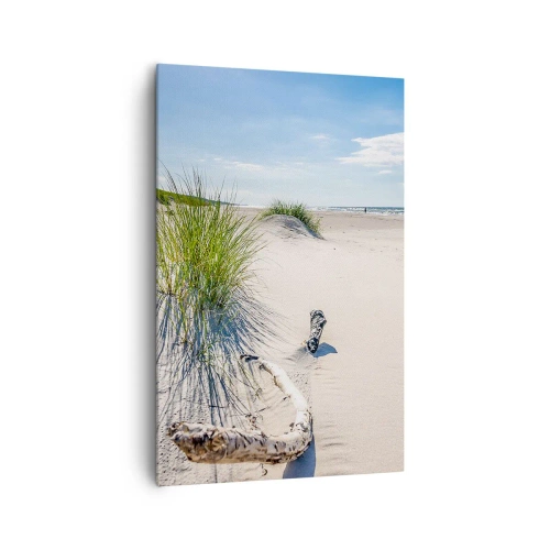 Schilderen op canvas - De mooiste zandstrand? Oostzee-strand - 80x120 cm
