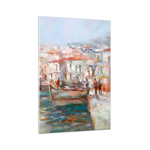 Schilderen op glas - Pastel vakantie - 70x100 cm
