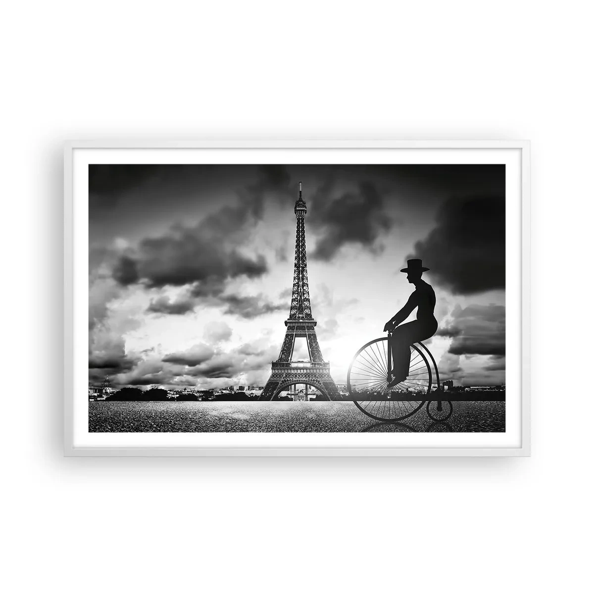 Poster in een witte lijst - Verlangen naar Belle Epoque - 91x61 cm