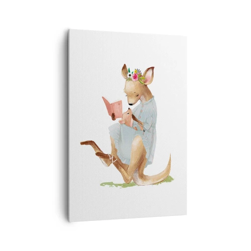 Schilderen op canvas - Lees me voor mama - 70x100 cm