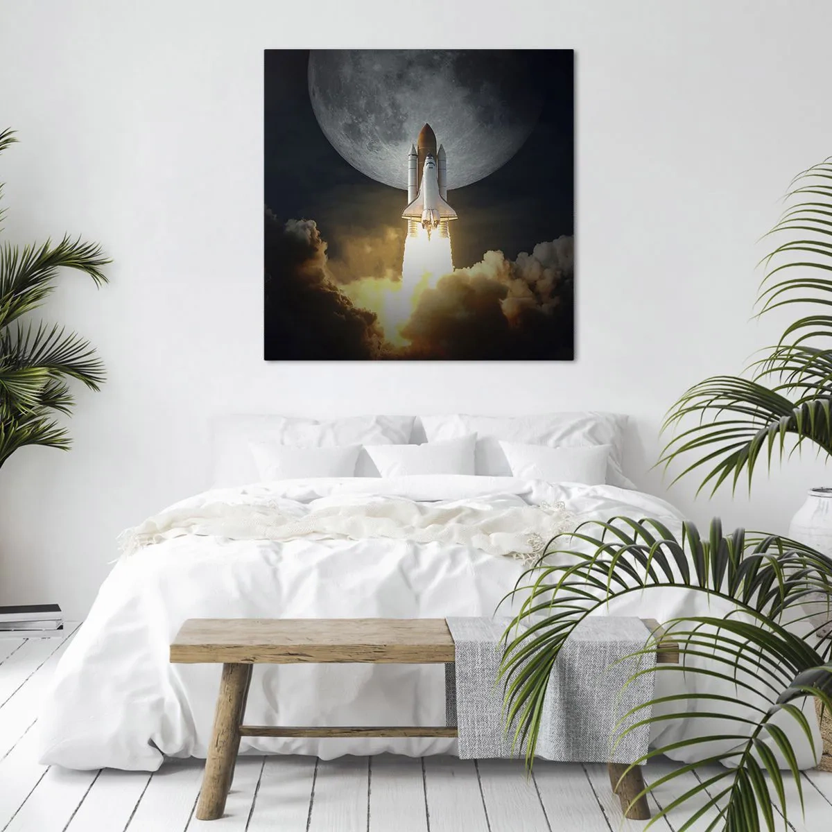 Schilderen op canvas - Het begin van een onaards avontuur - 60x60 cm