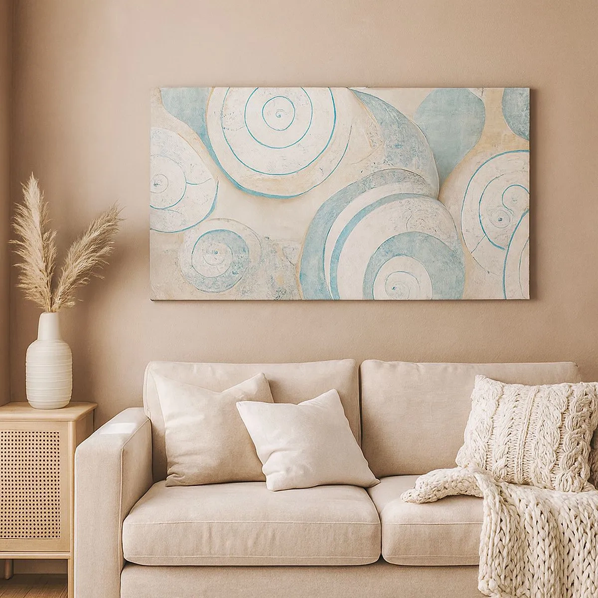 Schilderen op canvas - Wat zit er in de schelp? - 100x40 cm