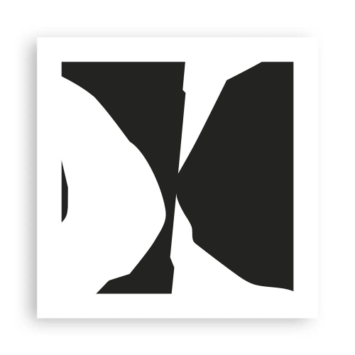 Poster - Positief – negatief - 40x40 cm