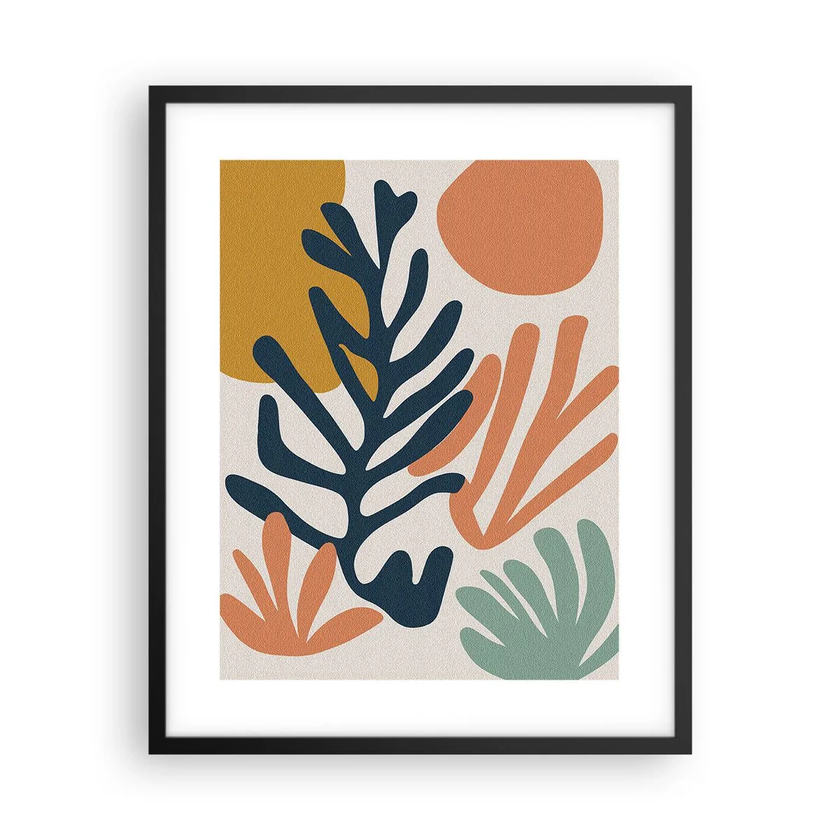 Poster in een zwarte lijst - Koraalzeeën - 40x50 cm