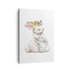 Schilderen op canvas - Het is het beste met mama - 50x70 cm