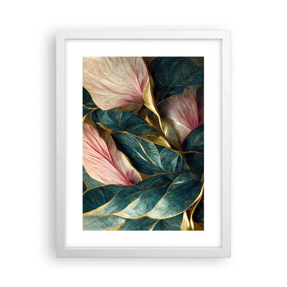 Poster in een witte lijst - Natuurlijke elegantie en stijl - 30x40 cm