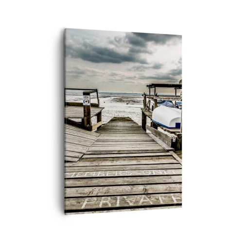 Schilderen op canvas - Middernacht strand - 50x70 cm