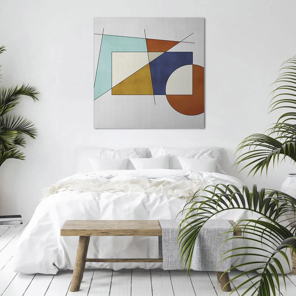 Schilderen op canvas - Abstractie: modernistisch plezier - 70x70 cm