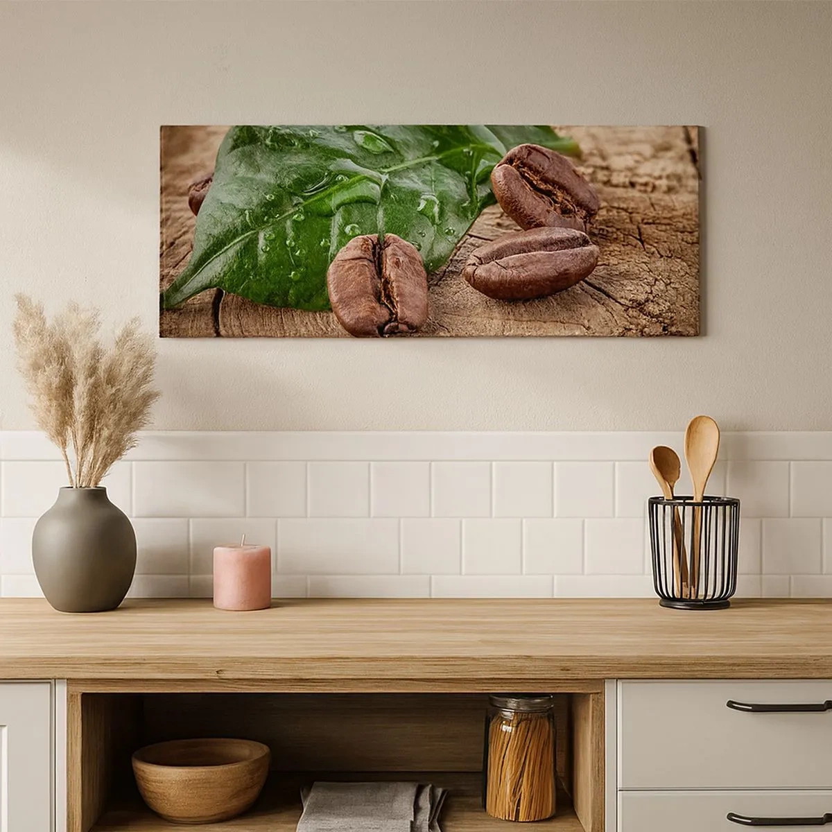 Schilderen op canvas - De meest ware en zwarte - 100x40 cm