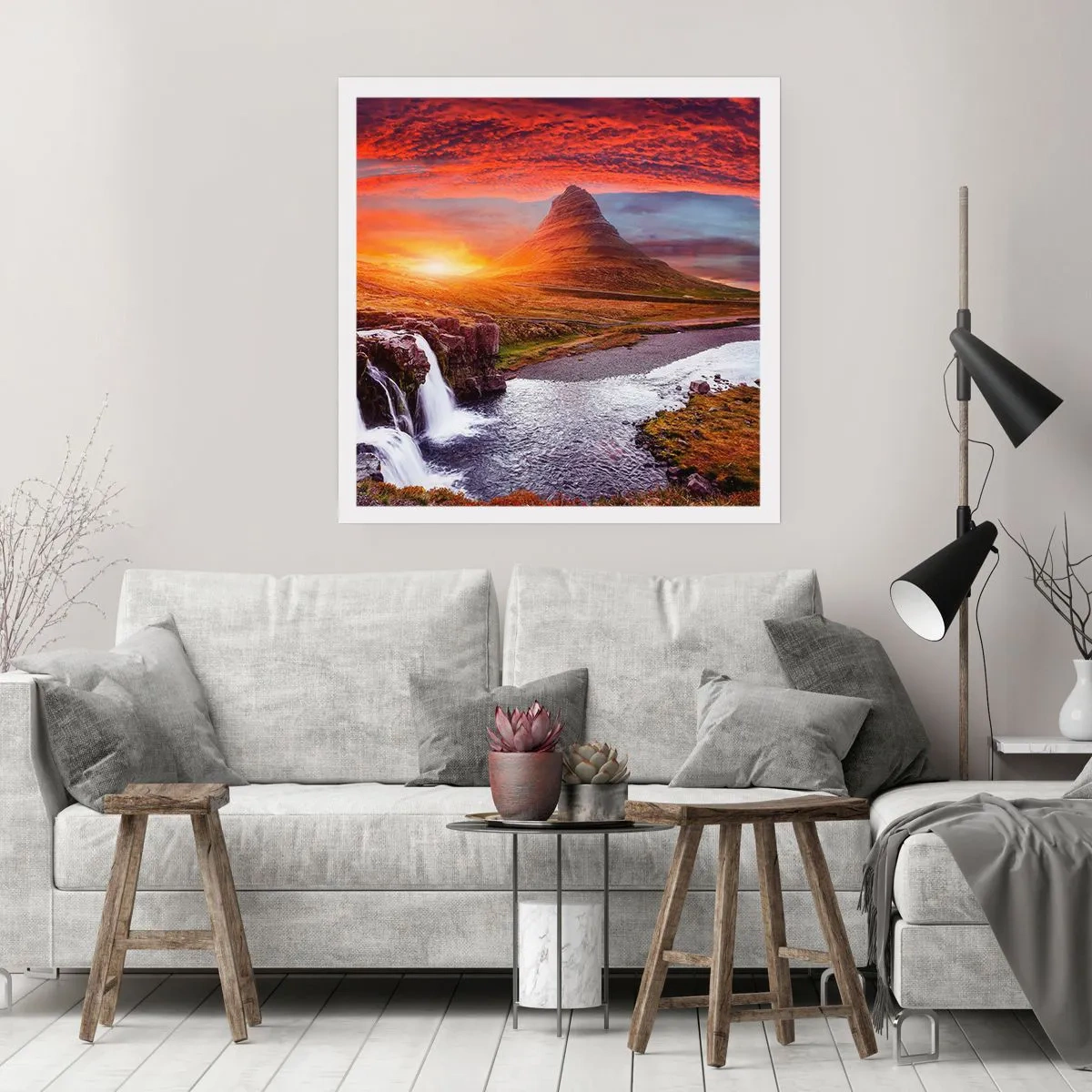Poster - Een zicht op Midden-aarde - 40x40 cm