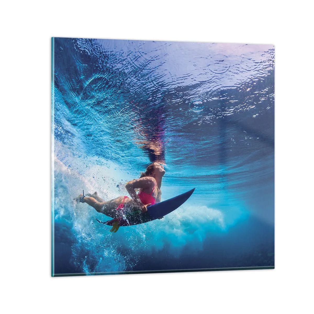 Schilderen op glas - De diepte van vreugde - 70x70 cm