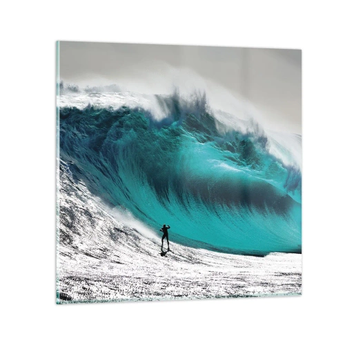 Schilderen op glas - Uitdaging aanvaard - 30x30 cm