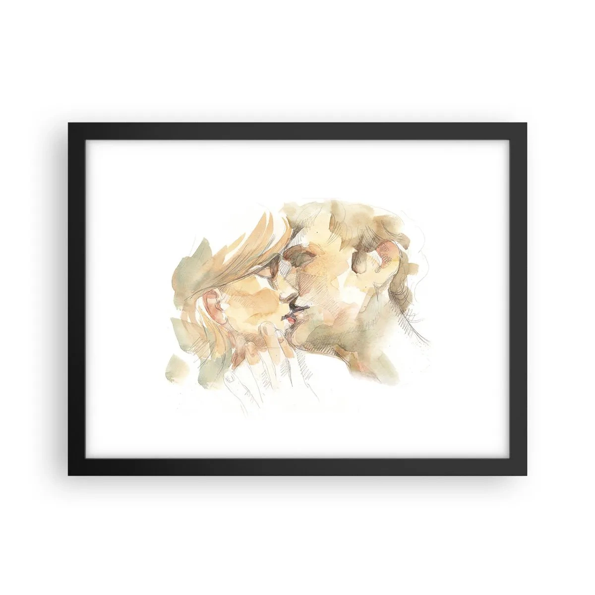 Poster in een zwarte lijst - De helft gevonden? - 40x30 cm