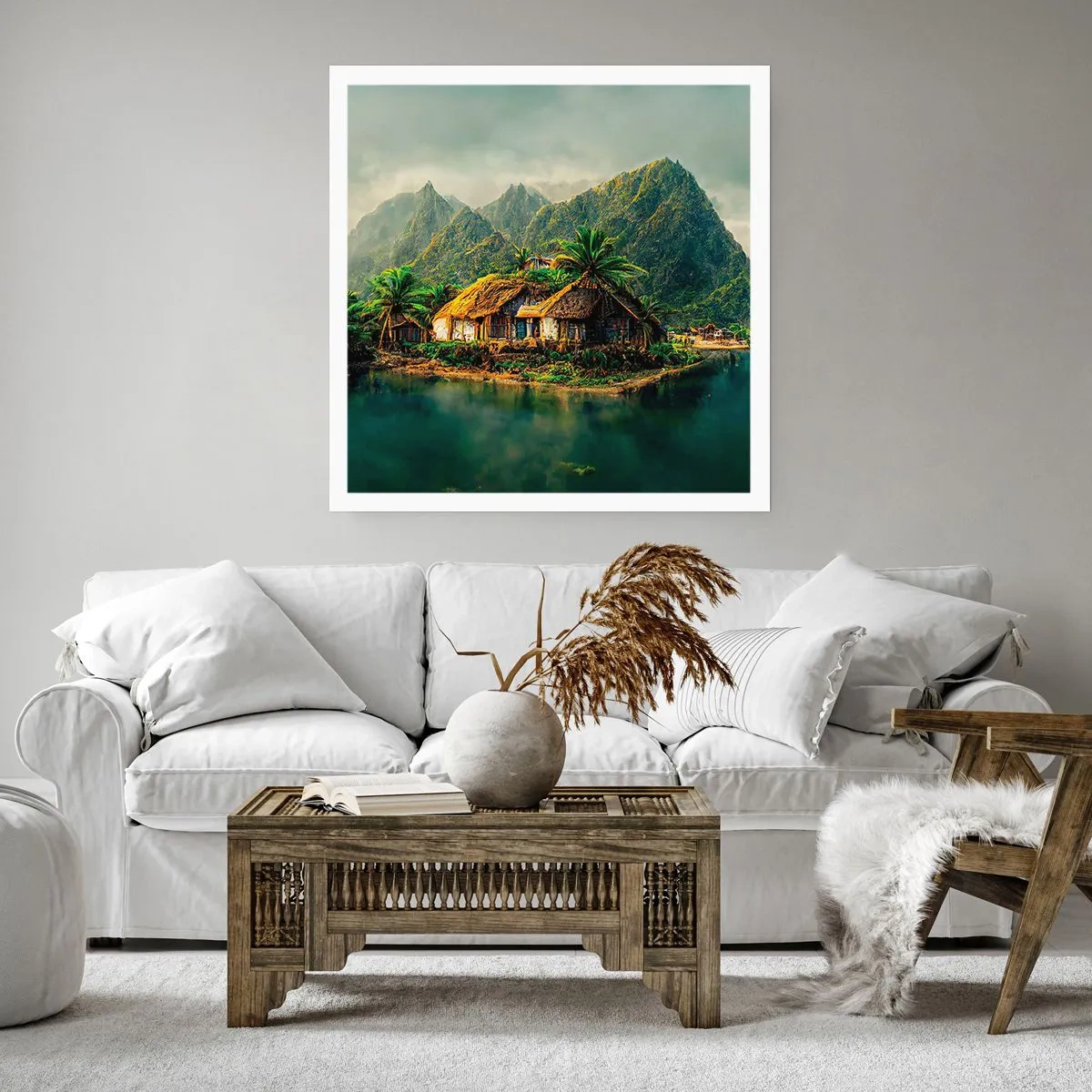 Poster - Tropisch paradijs - 30x30 cm