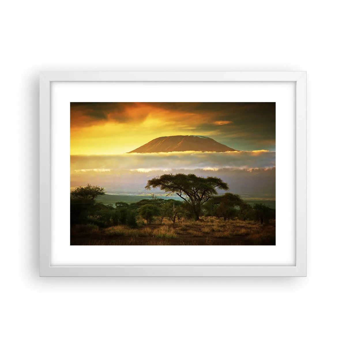 Poster in een witte lijst - Een reizigersdroom - 40x30 cm