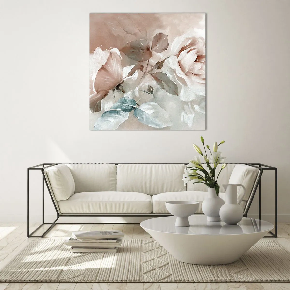 Schilderen op glas - De geest van de romantiek - 40x40 cm