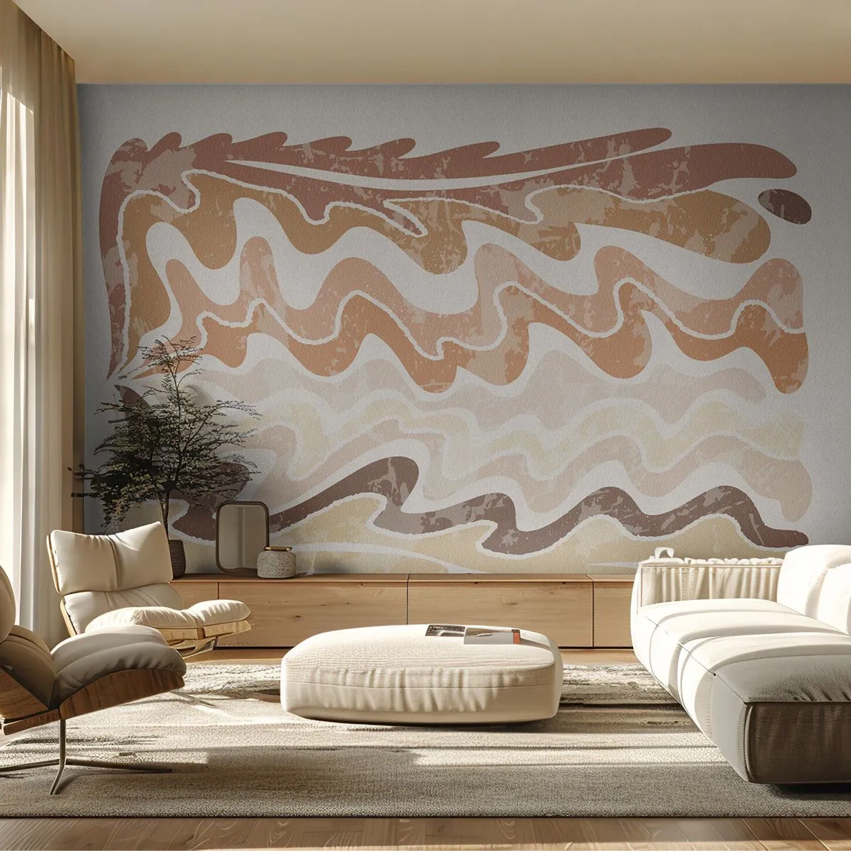 Fotobehang Premium Canvas - Goede energie – goede emoties - Op leeftijd, Boho, Deel - 200x140 cm