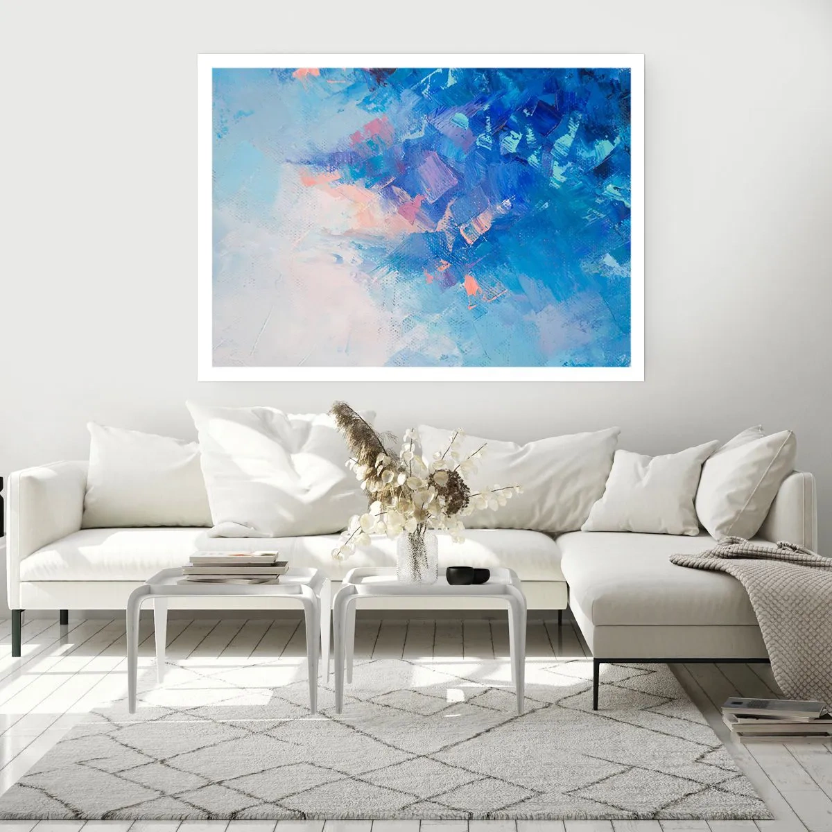 Poster - Winter abstractie - 91x61 cm