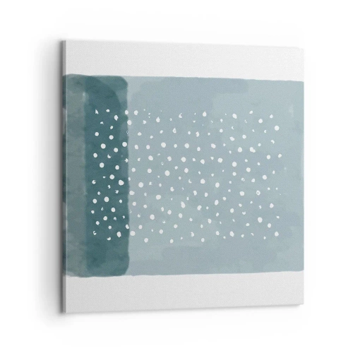 Schilderen op canvas - Gegroeid op blauw - 60x60 cm