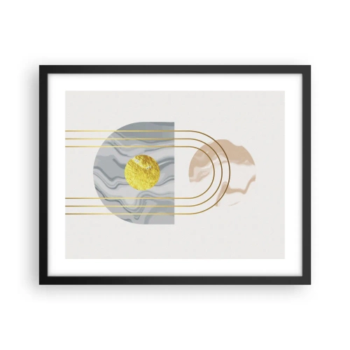 Poster in een zwarte lijst - Helderheid en schittering - 50x40 cm