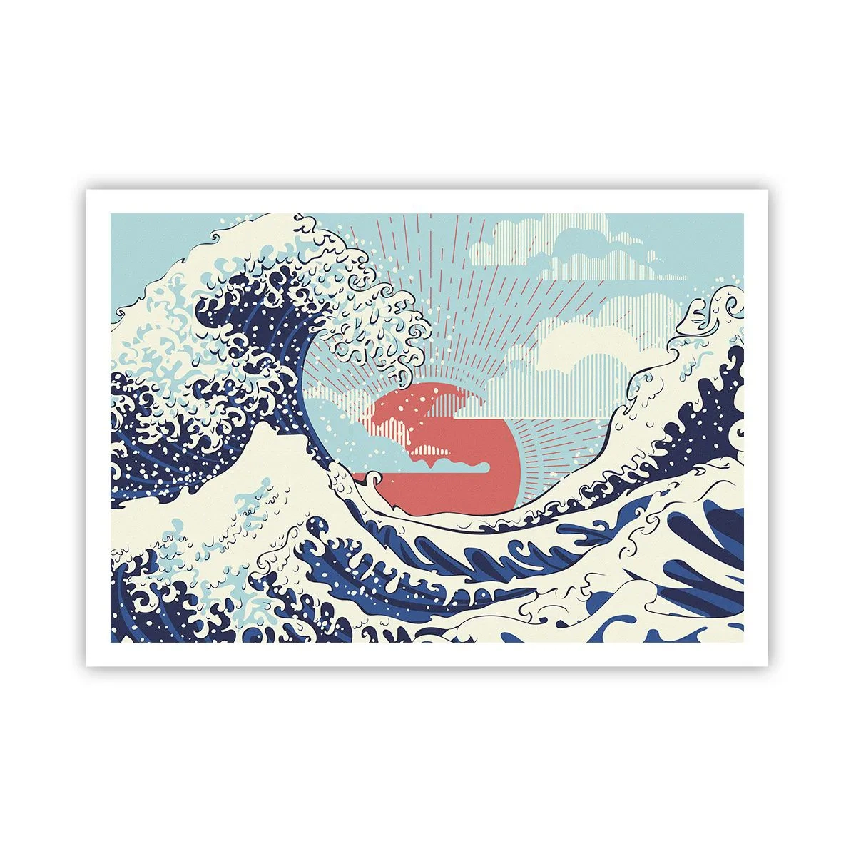 Poster - Van Japanse inspiratie - 100x70 cm