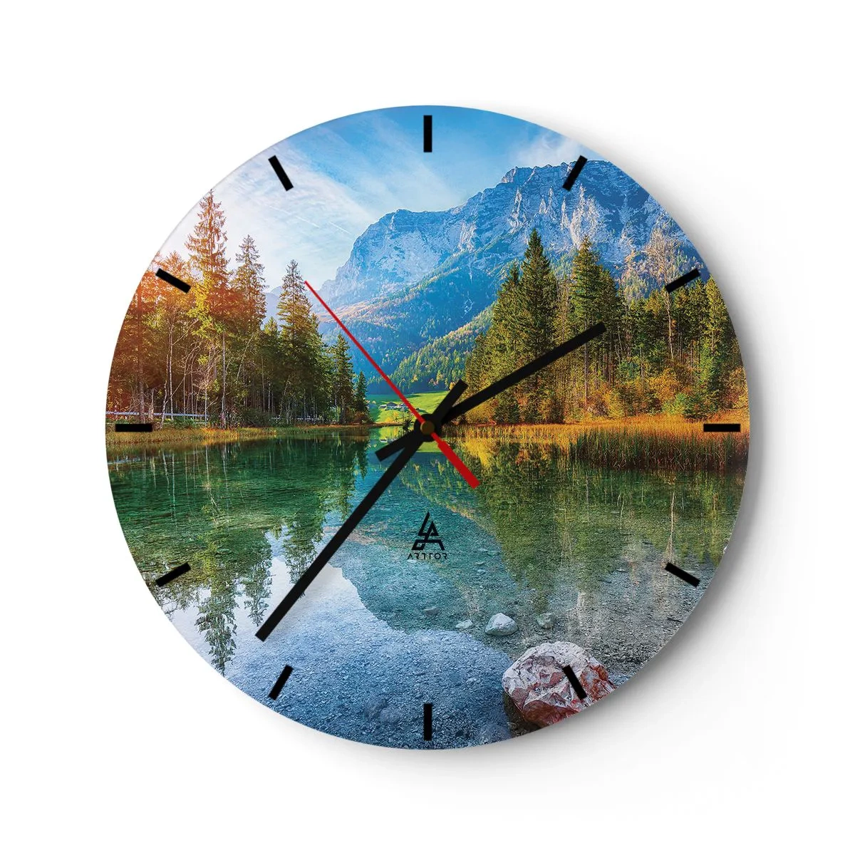 Wandklok - Klok - De zachtheid van de herfst - 40x40 cm
