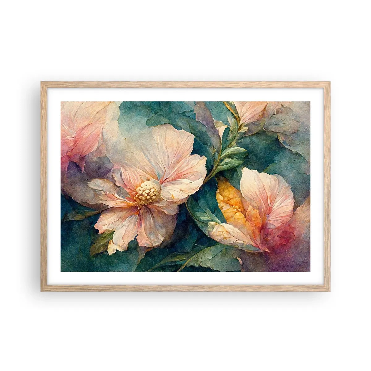 Een poster in een licht eiken lijst - Gewoon subtiliteit - 70x50 cm