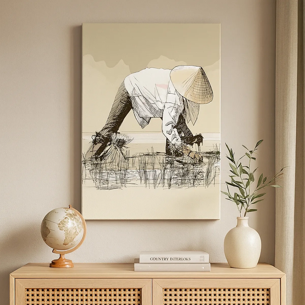 Schilderen op canvas - Succesvolle oogst - 50x70 cm