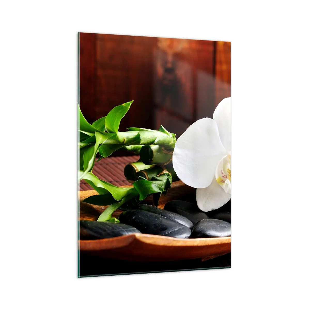 Schilderen op glas - Geef je over aan de aanraking van de natuur - 50x70 cm