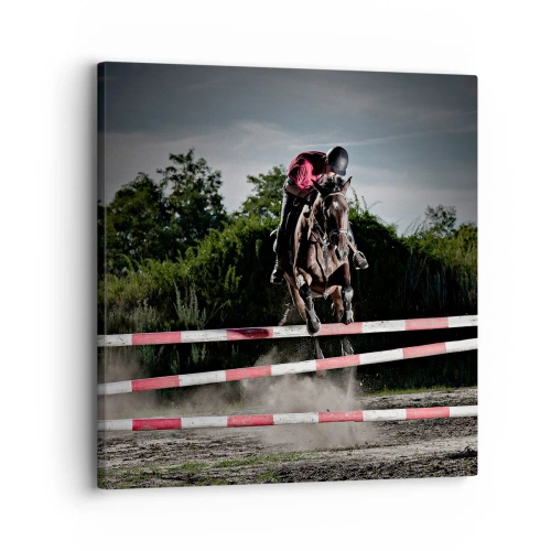 Schilderen op canvas - Samen naar de overwinning - 30x30 cm