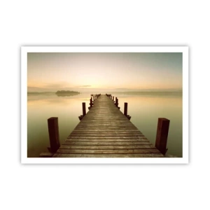 Poster - Aanbreken van de dag, licht - 100x70 cm