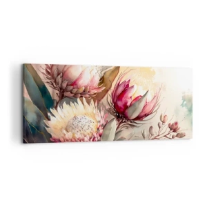 Schilderen op canvas - In profiel en en face - 120x50 cm