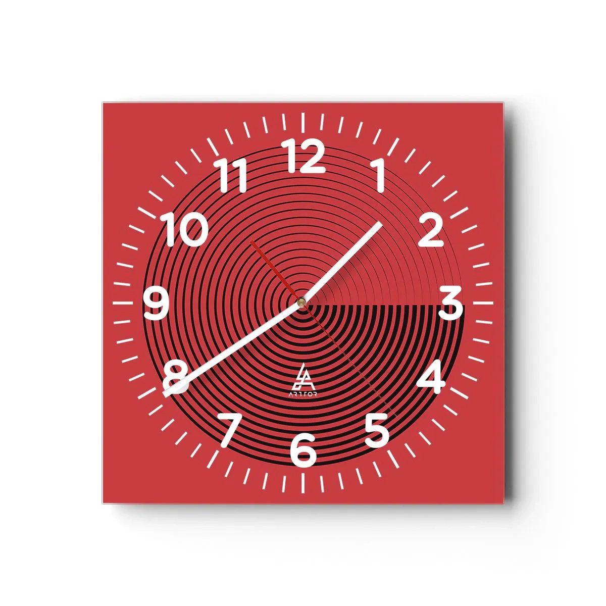 Wandklok - Klok - Circulaire beweging - 30x30 cm