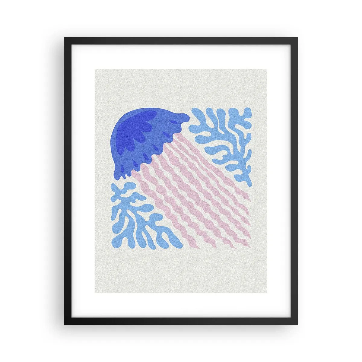Poster in een zwarte lijst - Als uit een andere wereld - 40x50 cm